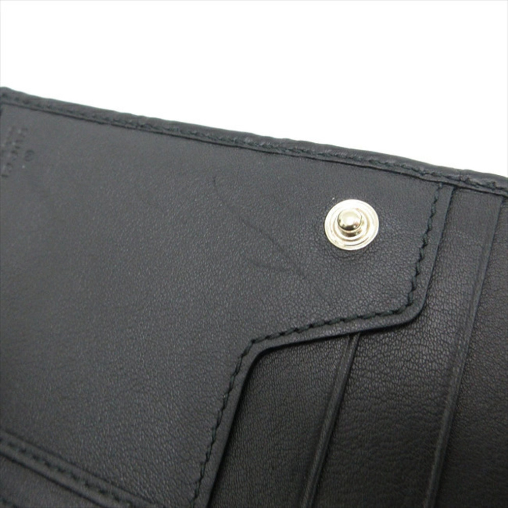 GUCCI Shima Flap Long Wallet Black Leather - Picture 7 of 9